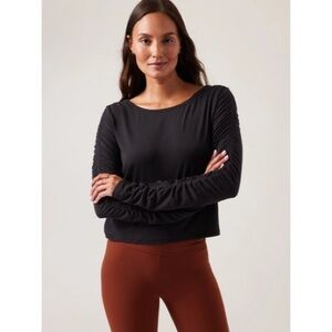 Athleta All Around Ruched Top